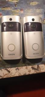 EKEN Deurbel Camera's met Batterijen en Chimes, Ophalen of Verzenden, Bewegingsdetectiesensor, Gebruikt, Draadloos