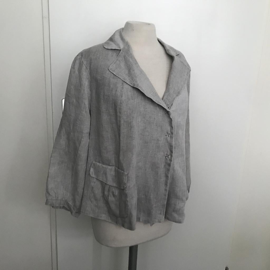 Crea Concept linnen blazer jasje maat 46, Verzenden, Zo goed als nieuw, Maat 46/48 (XL) of groter