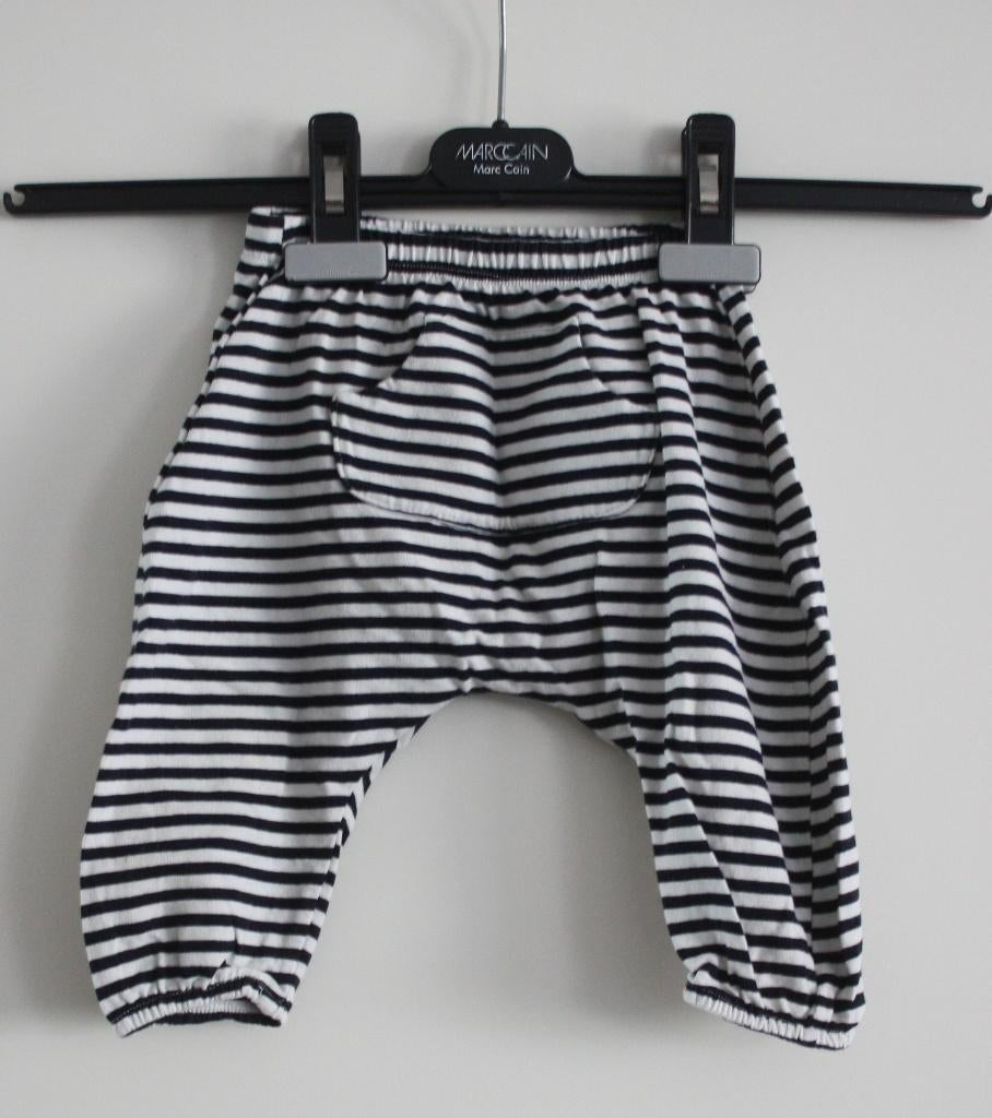 zwart witte gestreepte broek maat 68, Kinderen en Baby's, Babykleding | Maat 68, Ophalen of Verzenden, Gebruikt, Jongetje of Meisje