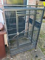 Papegaai kooi, Dieren en Toebehoren, Vogels | Hokken en Kooien, Ophalen of Verzenden, Gebruikt, Metaal, Vogelkooi