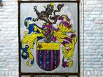 Glas in lood wapenschild De Cocq van Delwijnen / Zaltbommel, Ophalen of Verzenden
