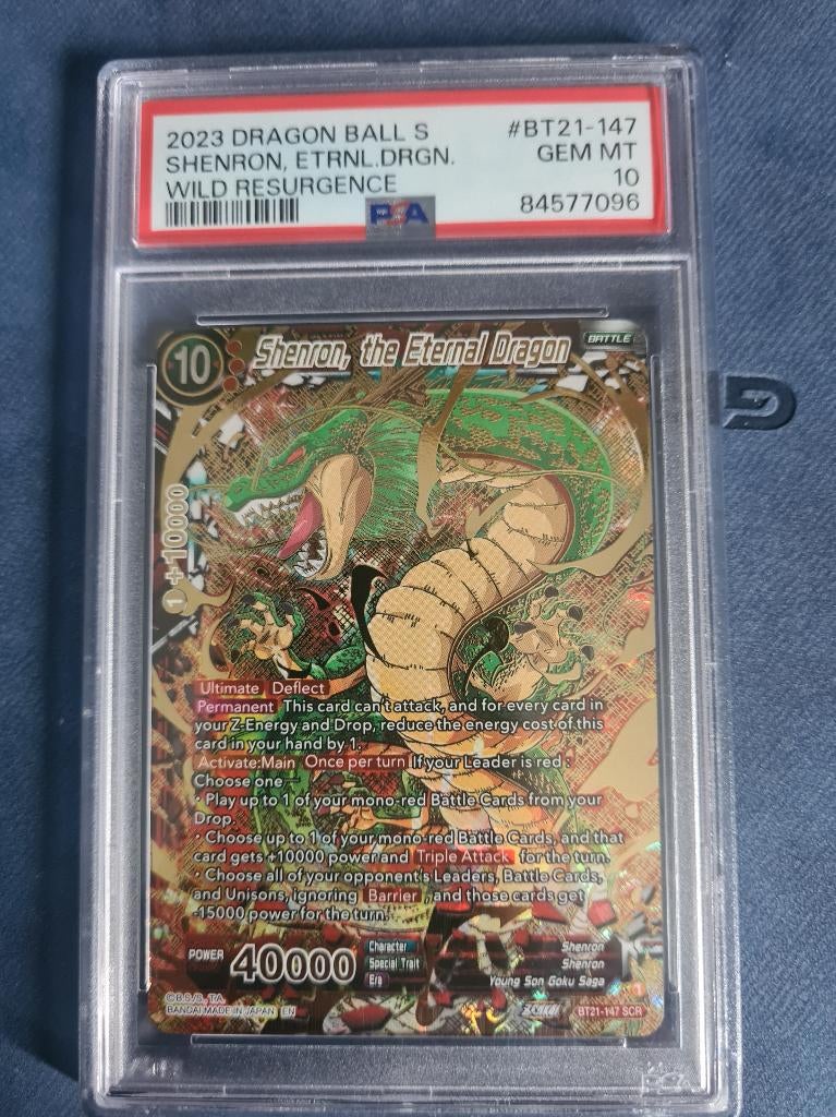 Shenron Eternal Dragon , BT21-147 psa10, Ophalen of Verzenden, Nieuw, Losse kaart