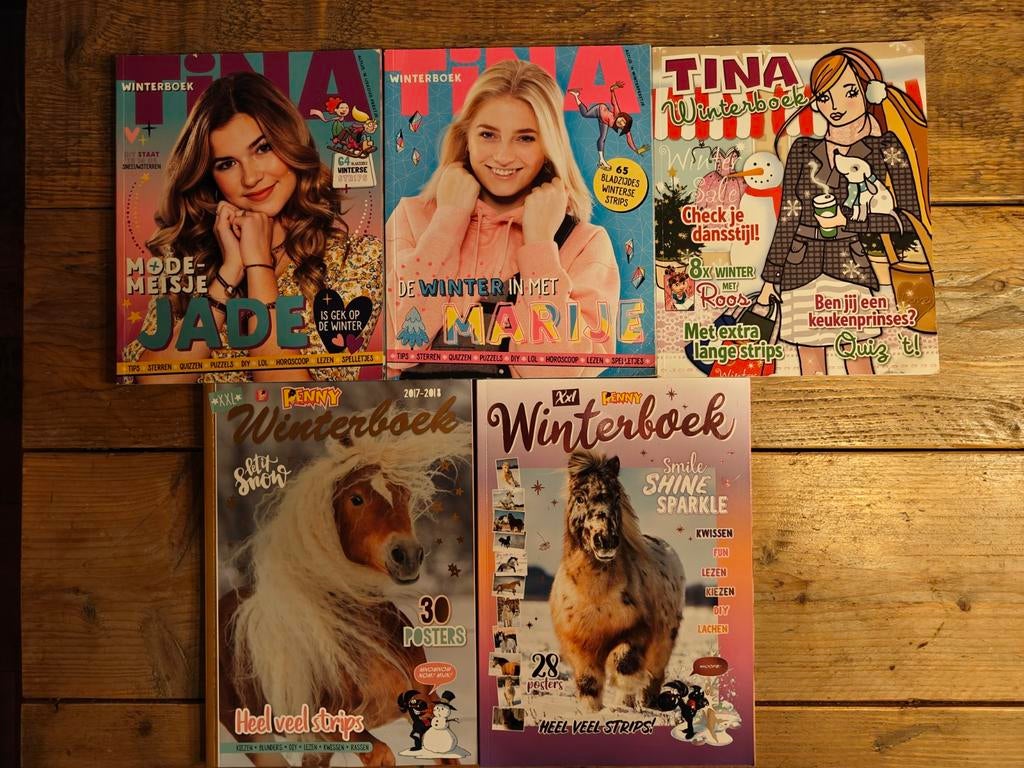5 Tina/Pennyboeken., Meerdere stripboeken, Ophalen of Verzenden, Zo goed als nieuw
