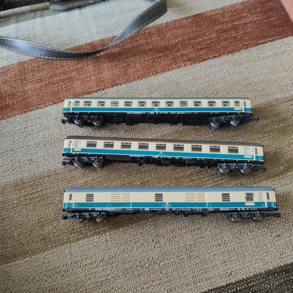 3x Fleischmann DB Intercity rijtuigen, Hobby en Vrije tijd, Modeltreinen | N-Spoor, Ophalen of Verzenden, Gebruikt, Wagon, Fleischmann