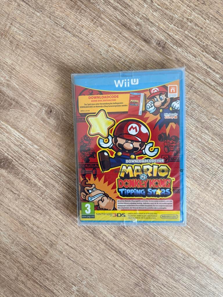 Sealed - Mario vs Donkey Kong Tipping Stars - Wii U, Online, Puzzel en Educatief, 1 speler, Nieuw