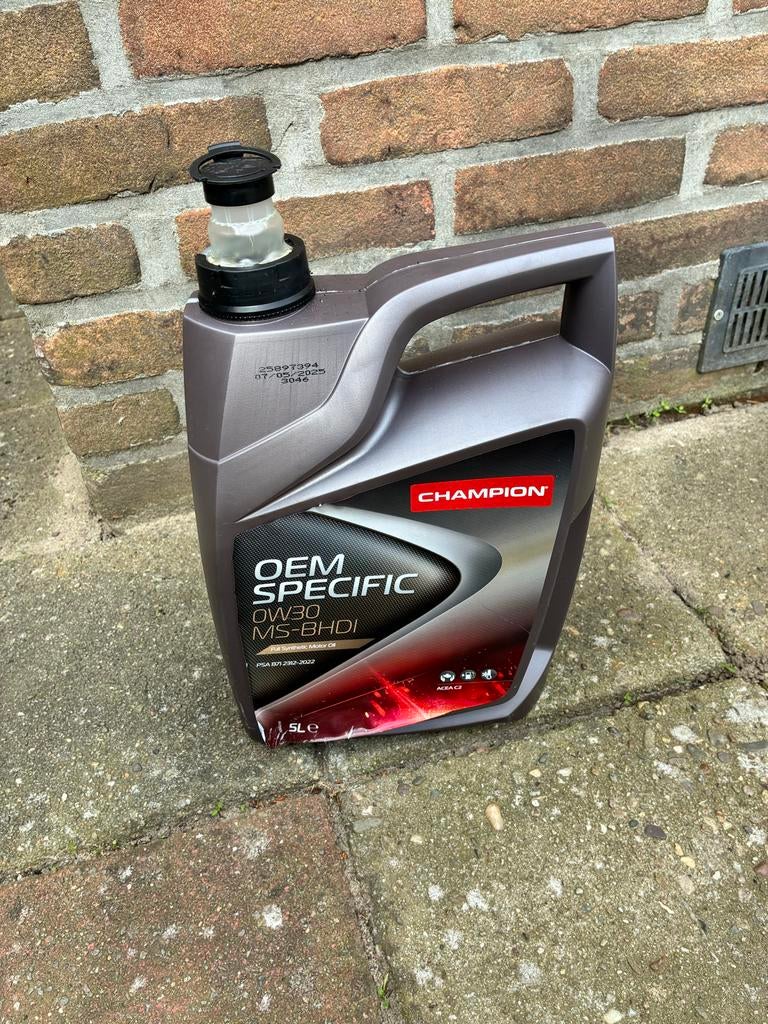 Motorolie Champion Ow-30 - half vol, Ophalen, Gebruikt