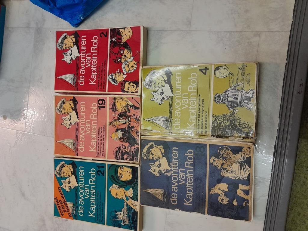 5 oude kapitein rob boeken, Boeken, Ophalen