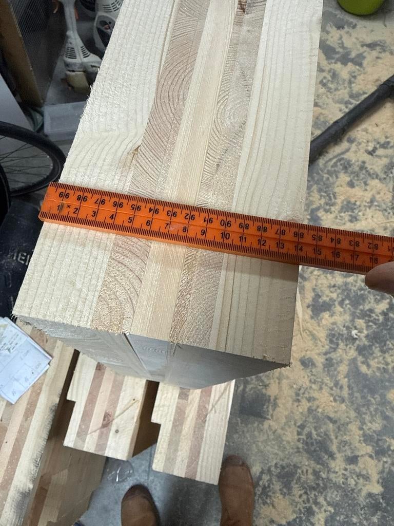 Vuren panelen 140 mm dik, Doe-het-zelf en Verbouw, Ophalen, Gebruikt, Plank, 50 mm of meer