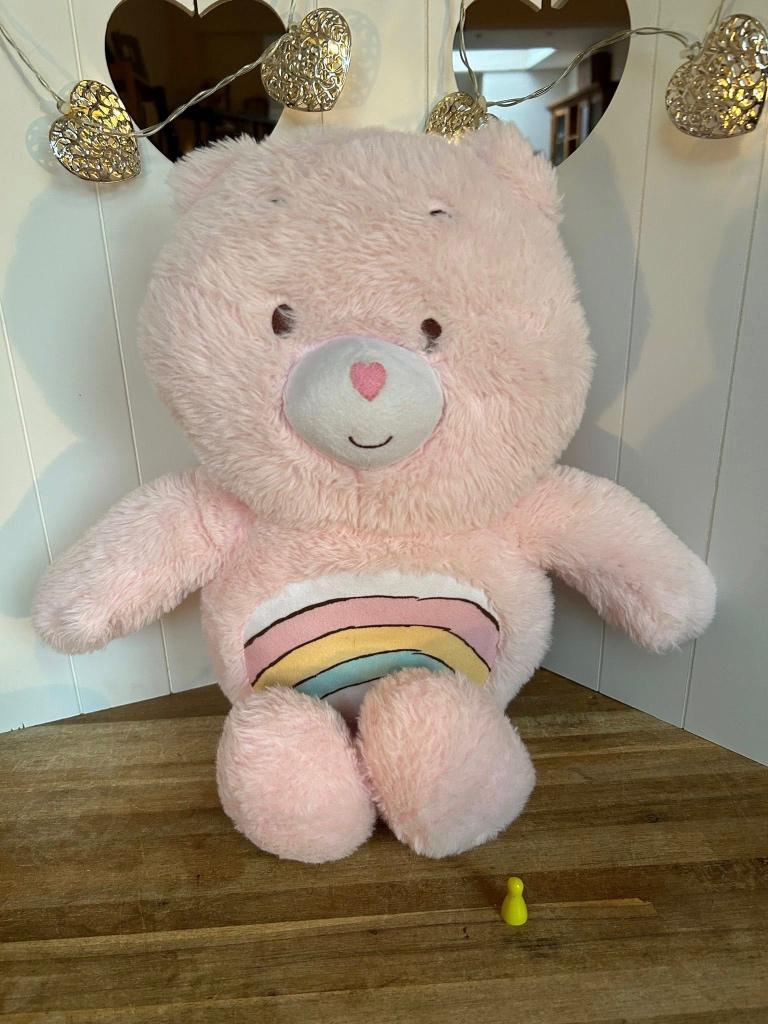 Care Bears of Troetelbeertjes 50cm Cheer Bear knuffel, Overige karakters, Beer, Ophalen of Verzenden, Zo goed als nieuw