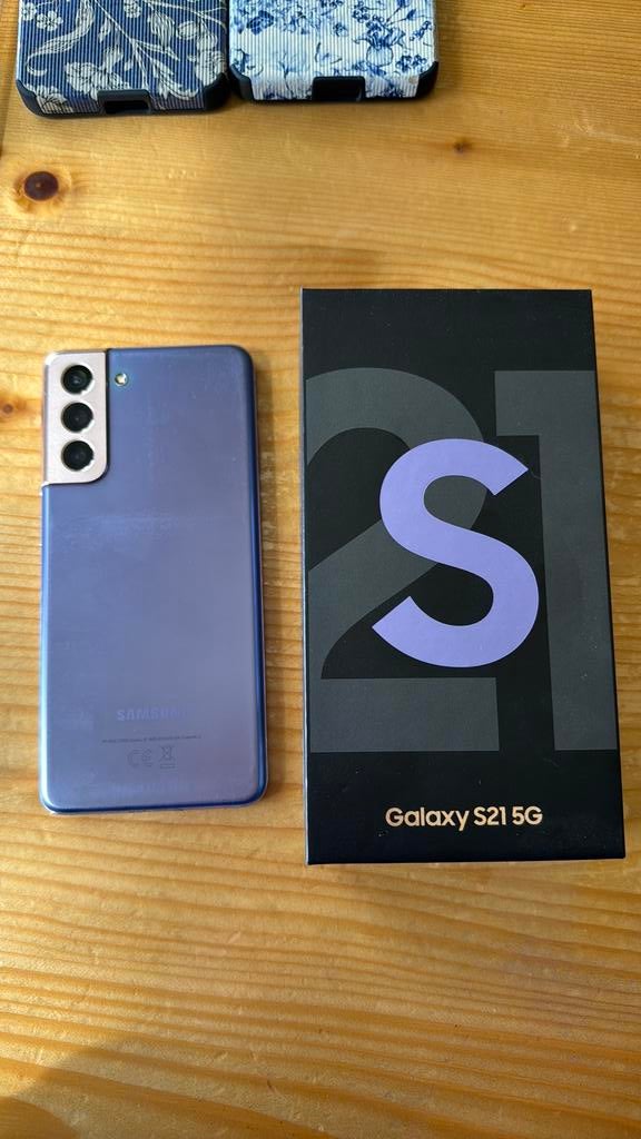 Samsung S21, Gebruikt, Paars, Ophalen of Verzenden, 128 GB