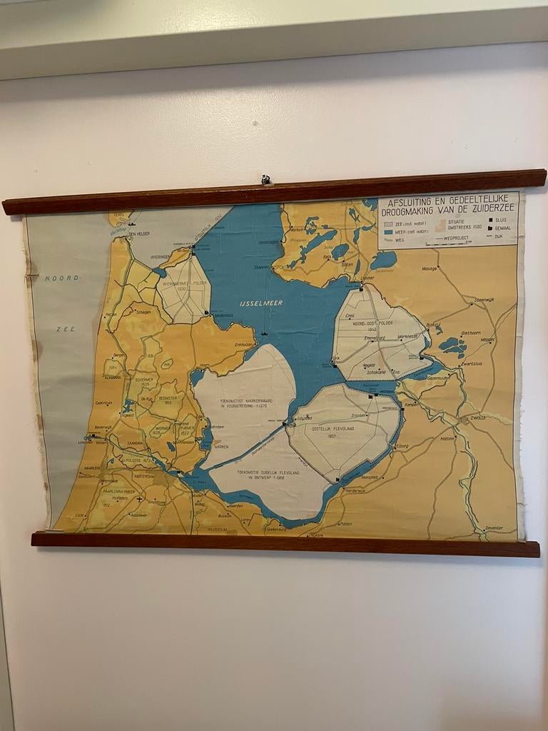 Oude schoolplaat van Noord Holland, Ophalen of Verzenden, Aardrijkskunde