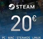 20 euro steam gift card, Eén persoon, Cadeaubon