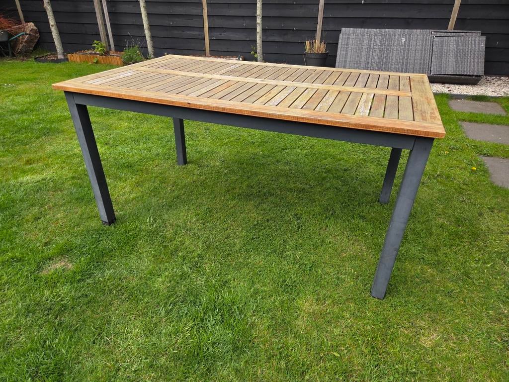 Nette tuintafel 0.90x1.50, Tuin en Terras, Tuintafels, Ophalen, Rechthoekig, Hout