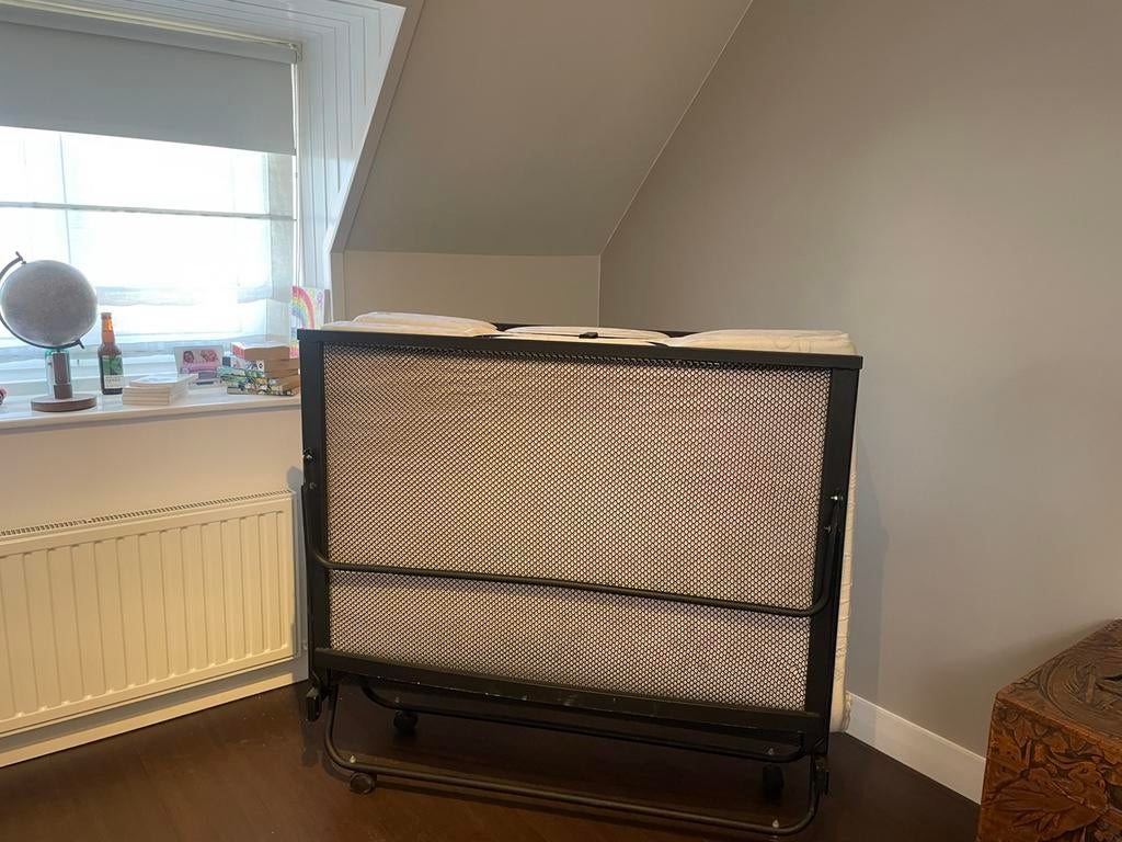 Zeer stevig opklapbed 120 (twijfelaar), Ophalen, Gebruikt, Twijfelaar, 120 cm