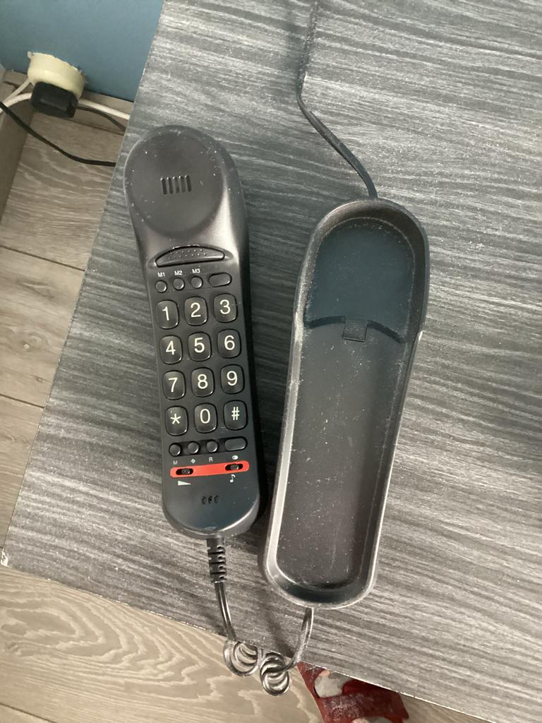 Fysic Huistelefoon met druktoetsen, Telecommunicatie, Vaste telefoons | Niet Draadloos, Ophalen of Verzenden, Gebruikt