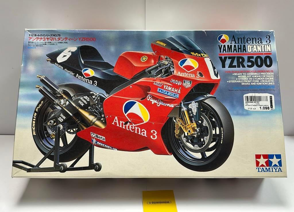 Tamiya 14078 - Antena 3, Yamaha d’antin YZR500 1:12, Ophalen of Verzenden, Zo goed als nieuw, Tamiya, Groter dan 1:32