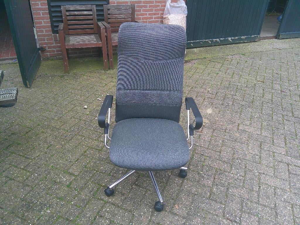 bureaustoel, Ophalen, Gebruikt, Grijs, Bureaustoel