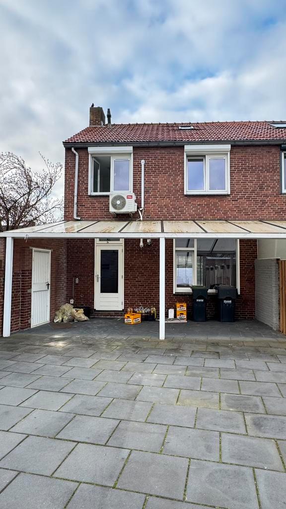 Terrasoverkapping tegen gevel - 6x3m, Tuin en Terras, Overkappingen, Gebruikt, Veranda, Ophalen