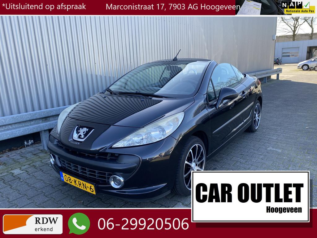 Peugeot 207 CC 1.6 VTi met Windscherm en Licht Metaal, Histo, Voorwielaandrijving, 4 cilinders, Cabriolet, 4 stoelen