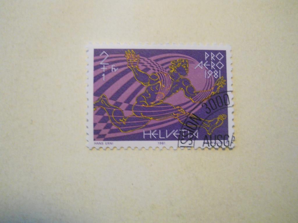 Zwitserland 1981 Pro Aereo Ikarier Mi.1196 gestempeld, Postzegels en Munten, Postzegels | Europa | Zwitserland, Gestempeld, Ophalen of Verzenden