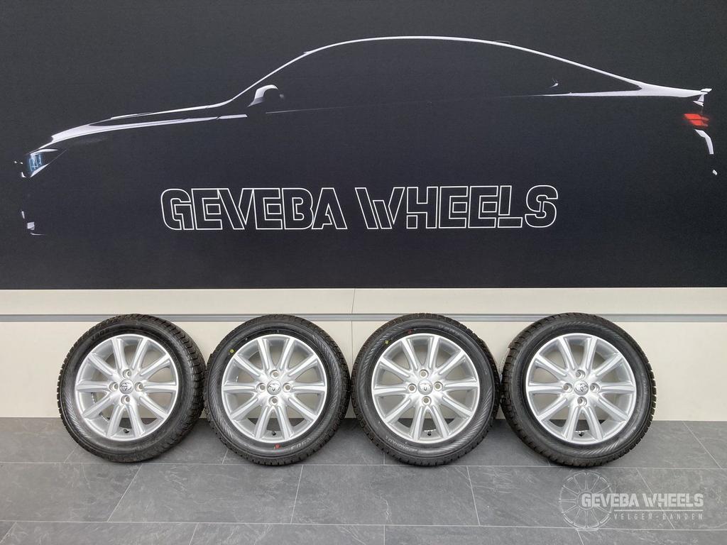 15” originele Toyota Aygo velgen + winterbanden 4x100 PW457-, Auto-onderdelen, Banden en Velgen, Gebruikt, 15 inch, -, -