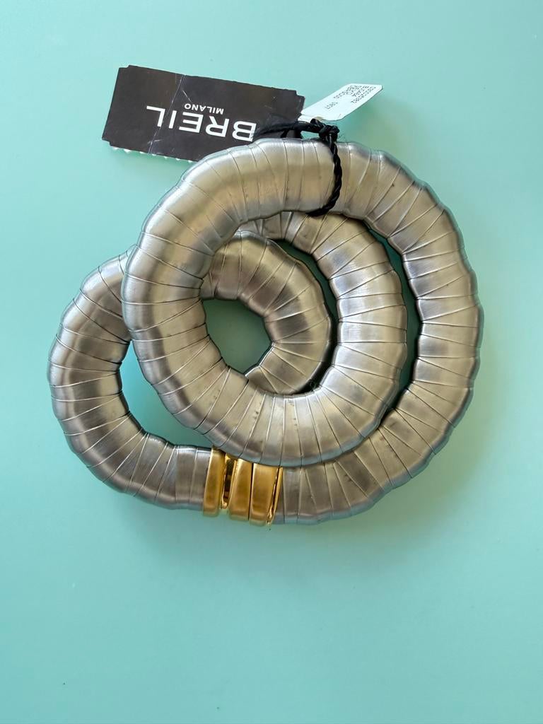 Breil Milano Snake Ketting - Nieuw en Ongedragen, Verzenden, Nieuw, Zilver, Overige materialen