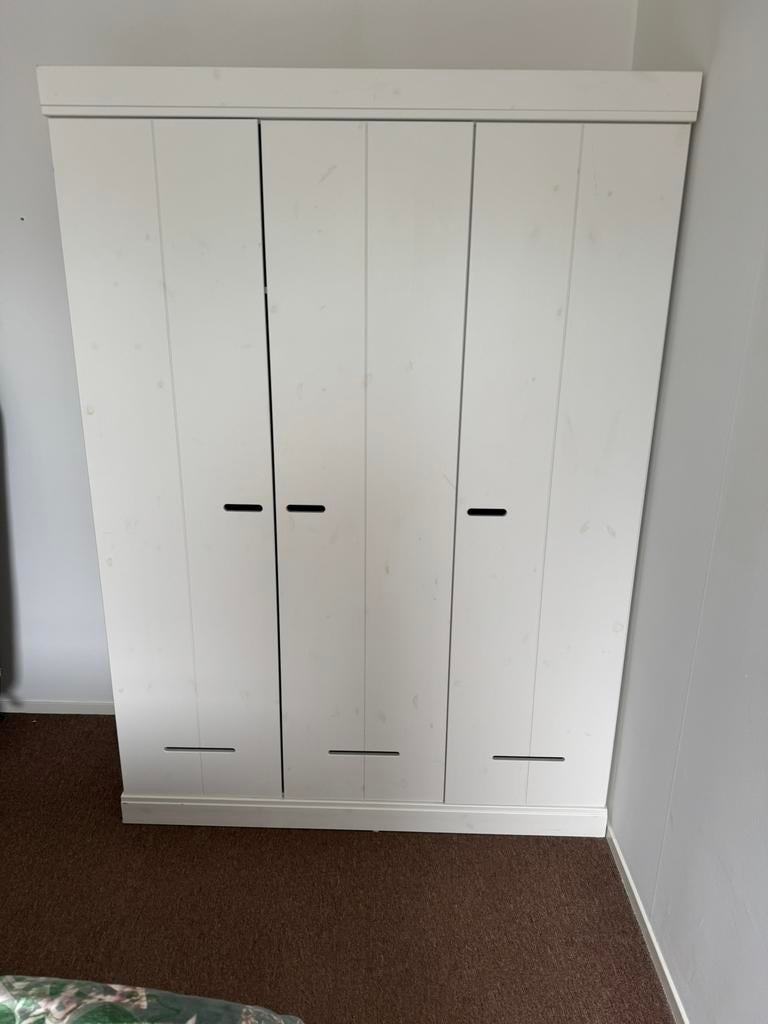 woood 3-deurs kast type lock, Ophalen, Met deur(en), Gebruikt, 100 tot 150 cm