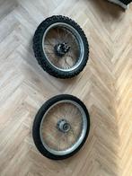 Banden met velg voor Yamaha DT / Derbi (15mm as), Ophalen of Verzenden, Gebruikt, Overige typen