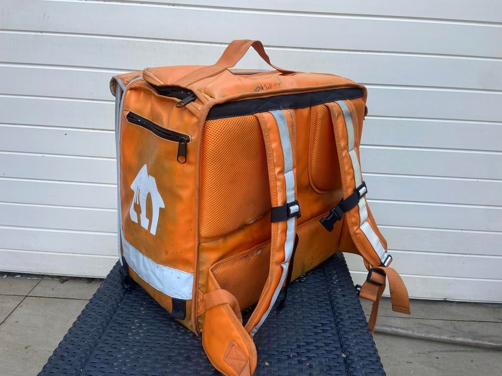 Thuisbezorgd tas - Oranje bezorgtas, Ophalen of Verzenden, Gebruikt, Oranje, Overige typen