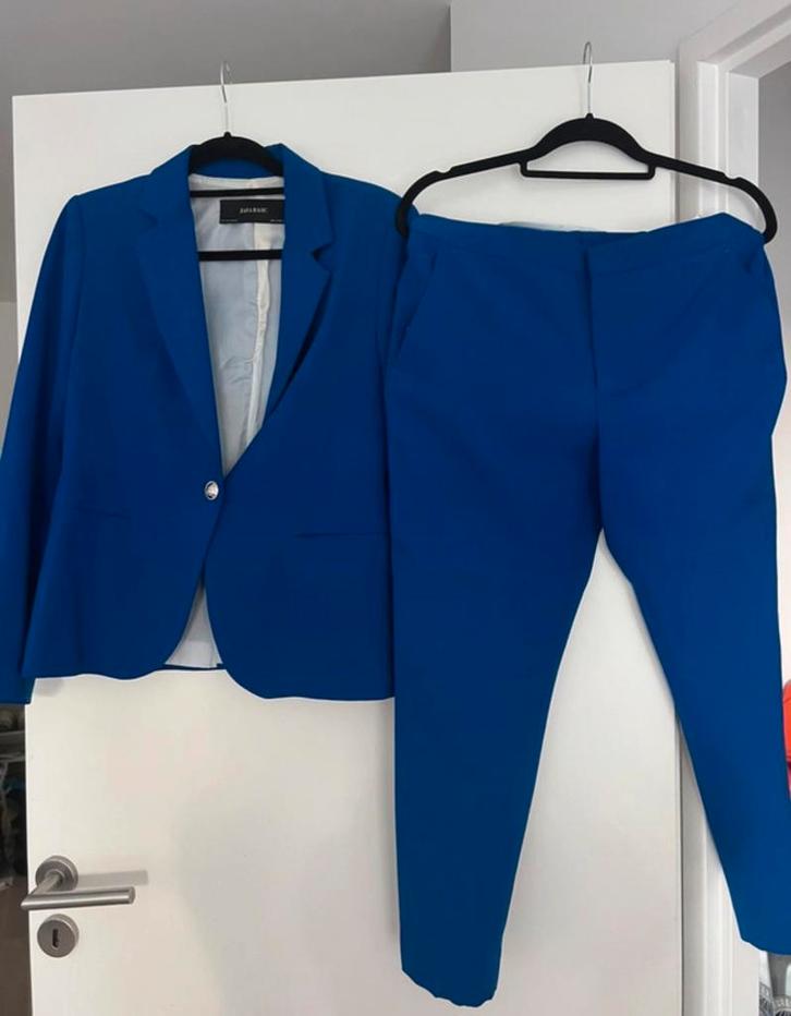 Zara Dames Broekpak Maat 40 - Nieuw, Kleding | Dames, Jasjes, Kostuums en Pakken, Nieuw, Kostuum of Pak, Maat 38/40 (M), Blauw