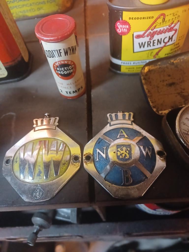 Emblemen Wegenwacht ANWB.  Kleine uitvoering motorfiets., Ophalen of Verzenden, Zo goed als nieuw, Gebruiksvoorwerp