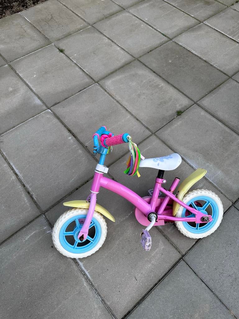 Roze meisjesfiets 10 inch, Fietsen en Brommers, Fietsen | Meisjes, Ophalen, Gebruikt, 14 inch of minder