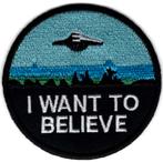 I want to believe X-Files stoffen opstrijk patch embleem, Verzamelen, Ophalen of Verzenden, Nieuw, Bedrijf of Vereniging