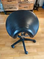 Ergonomische kruk op wieltjes (kappersstoel), Ophalen, Kunststof, Gebruikt, Zwart