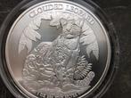 2023 Cambodia - Clouded Leopard - 1 oz silver LAATSTE, Ophalen of Verzenden, Zuidoost-Azië, Losse munt, Zilver