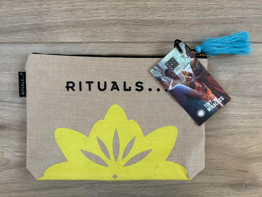 Rituals pouch limited edition Sashen nieuw, Ophalen of Verzenden, Nieuw, Beige, Dame