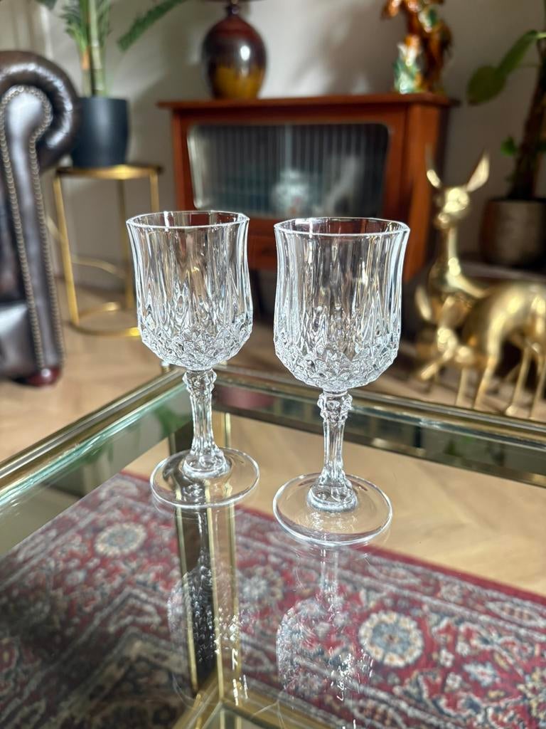Set Long champ vintage glazen, Antiek en Kunst, Antiek | Glas en Kristal, Ophalen of Verzenden