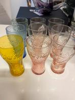 9 stuks Coca-Cola McDonald's verzamelglazen, Ophalen, Gebruikt, Gebruiksvoorwerp