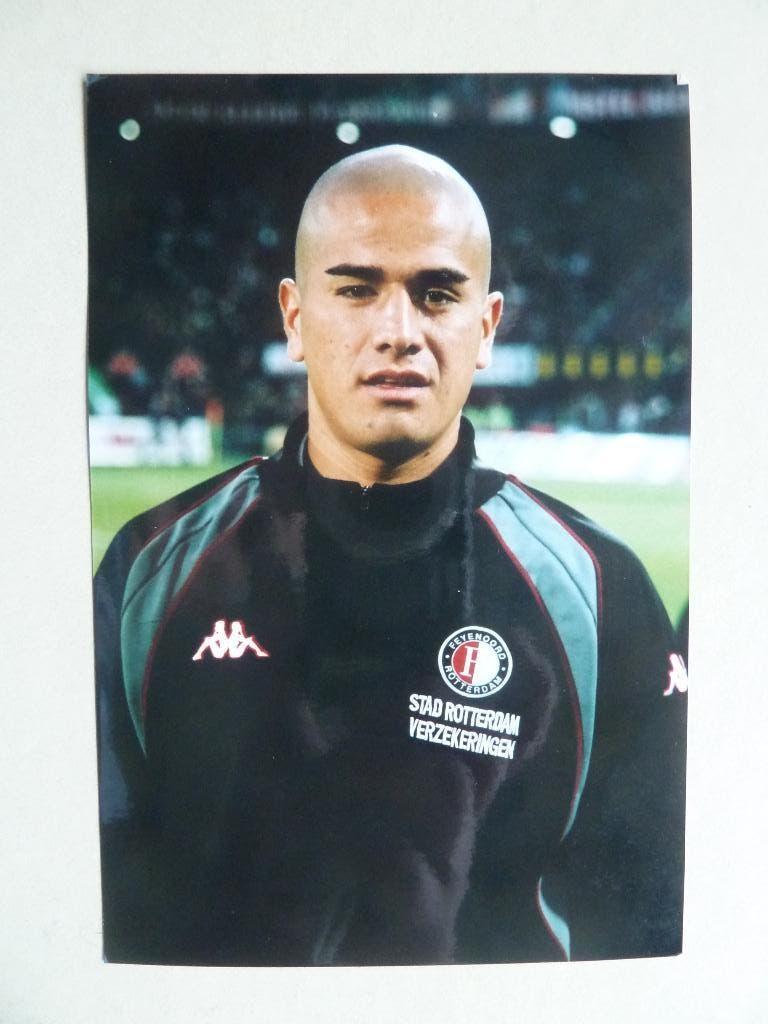 Foto.  Jorge.Acuna. Feyenoord   2002/2003.  10 x 15 cm. 2, Verzamelen, Sportartikelen en Voetbal, Ophalen of Verzenden, Zo goed als nieuw