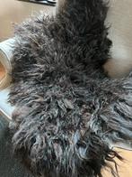 Handgemaakt Missheep Schapenvacht Vloerkleed Zwart, Ophalen of Verzenden, Zo goed als nieuw