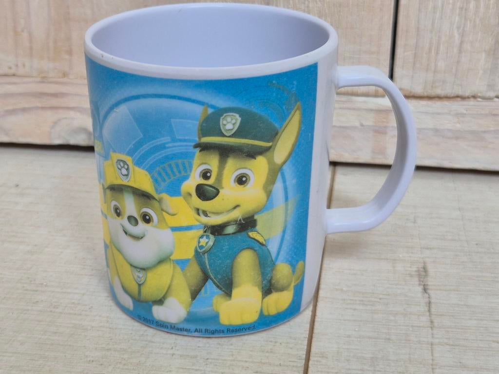 Hard plastic Paw Patrol drinkbeker met oortje., Ophalen, Zo goed als nieuw