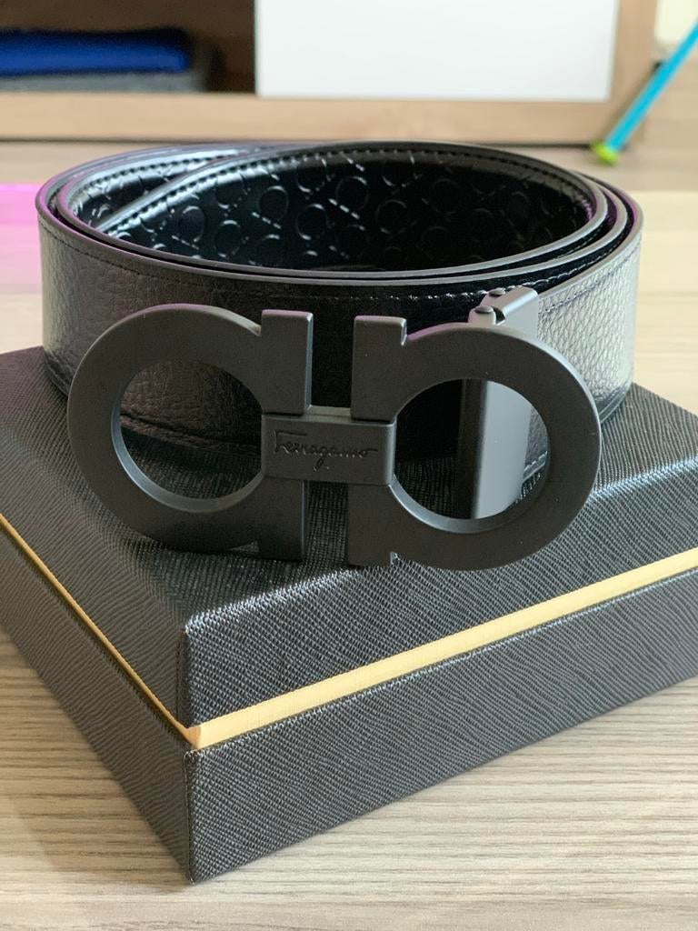 Nieuw Salvaatore feragaamo heren riem, merkriemen, Ophalen of Verzenden, Nieuw, Zwart, Echt leder