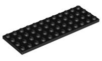 Lego plaatjes/plates 4x12 zwart 1st losse onderdelen, Ophalen of Verzenden, Gebruikt, Losse stenen, Lego