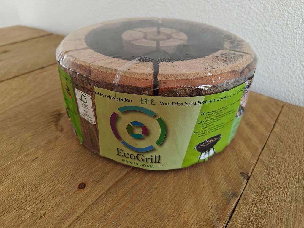 Eco Grill - wegwerp bbq houtskool (diameter 20 cm), Ophalen of Verzenden, Nieuw, EcoGrill