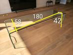 Glazen salontafel/site table Nieuwstaat, Huis en Inrichting, Tafels | Salontafels, Ophalen, 100 tot 150 cm, 50 tot 100 cm, Zo goed als nieuw