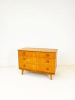 Zweeds Berken Ladekast, Gebruikt, Scandinavian, Mid-Century Modern, 3 of 4 laden, Minder dan 100 cm