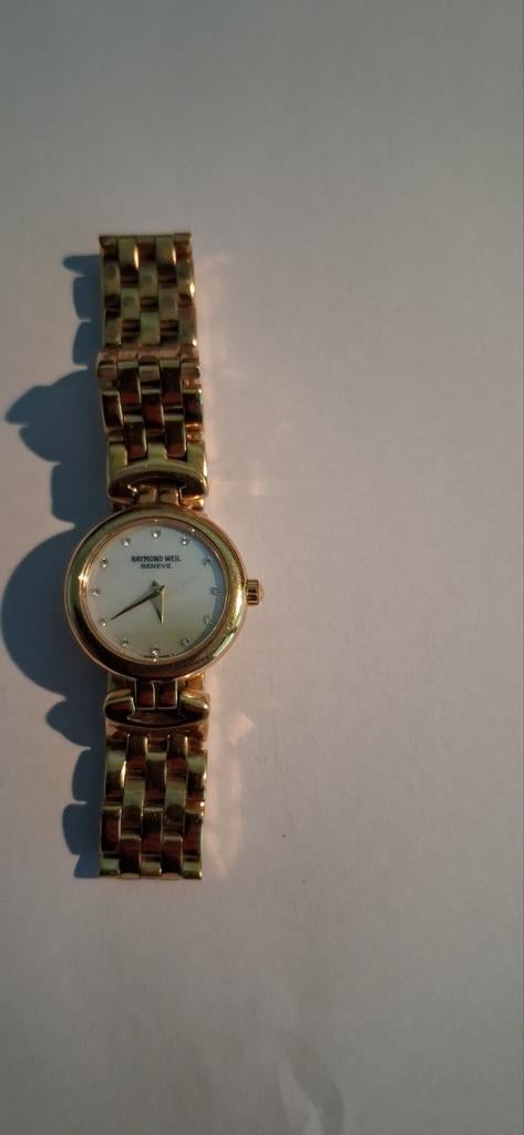 Raymond Weil Geneve Dameshorloge Goudkleurig met Strass, Ophalen of Verzenden, Staal, Overige merken, Met strass