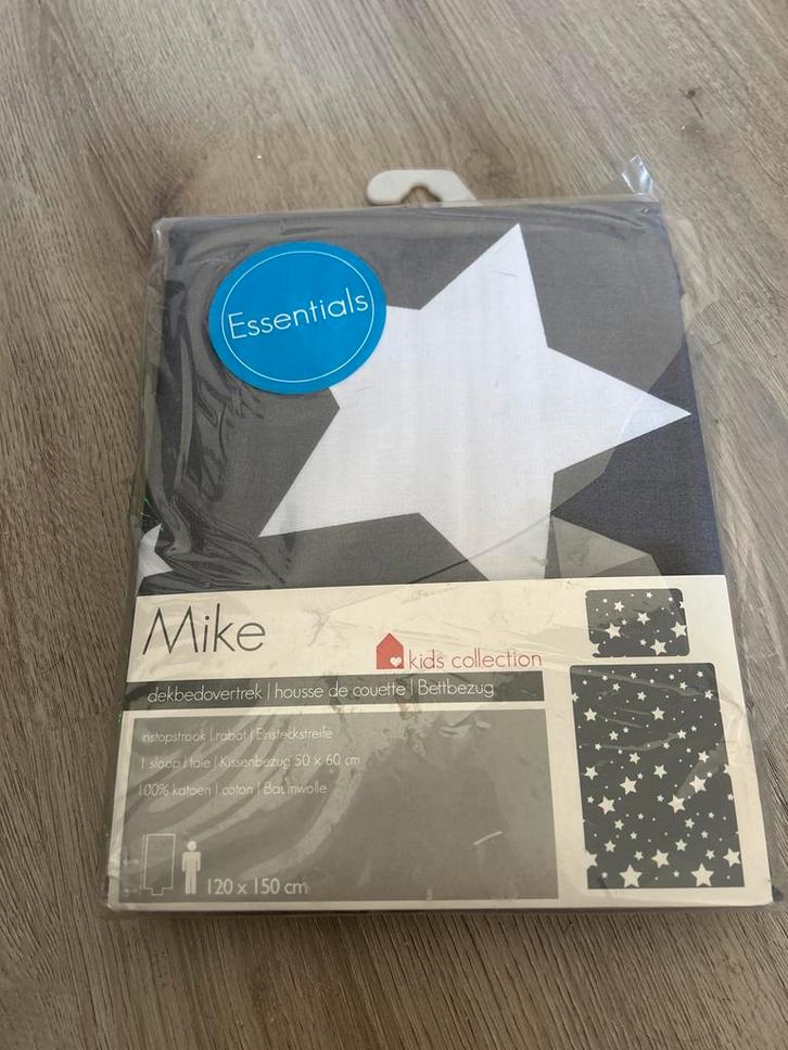 Mike dekbedovertrek Kids Collection - Sterren (120x150cm), Huis en Inrichting, Slaapkamer | Beddengoed, Nieuw, Dekbedovertrek