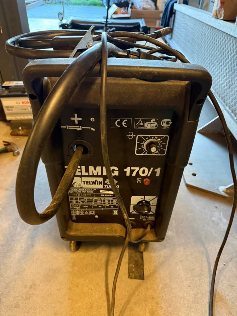 Telwin Telmig 170/1 MIG lasapparaat – 230V – goed werkend, Ophalen, Gebruikt, 150 tot 250 ampère, Overige typen