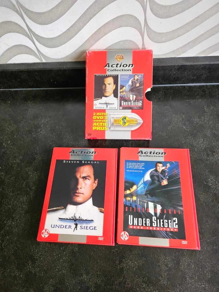 Steven Seagal (2 dvd's), Cd's en Dvd's, Vanaf 16 jaar, Ophalen of Verzenden, Zo goed als nieuw